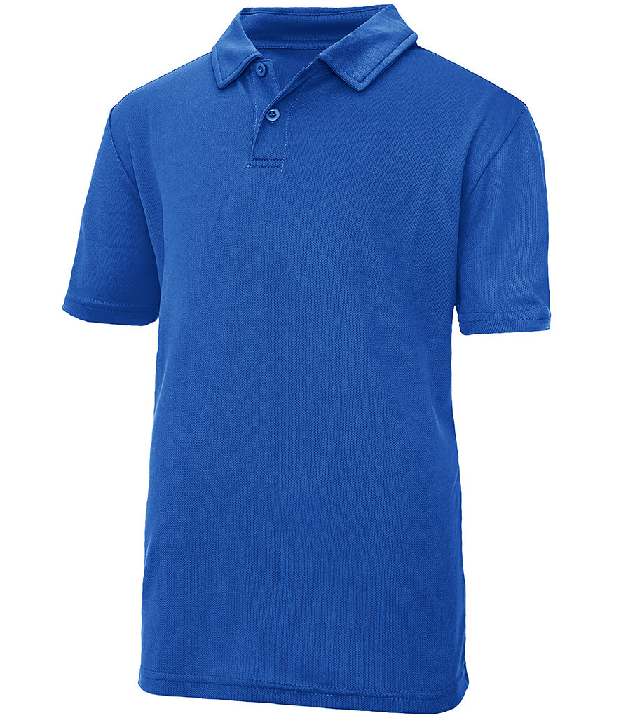 Royal Blue Breathable Polo Shirt - Left Chest Embroidered