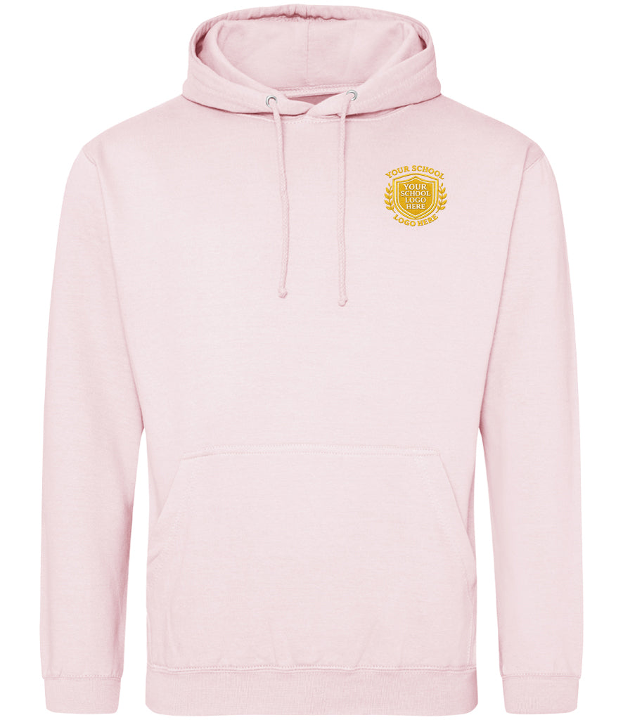 Baby Pink Hoodie - Left Chest Embroidered
