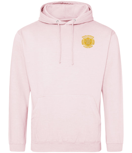 Baby Pink Hoodie - Left Chest Embroidered