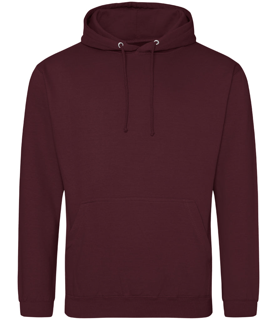 Burgundy Hoodie - Left Chest Embroidered