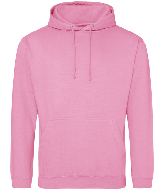 Candyfloss Pink Hoodie - Left Chest Embroidered