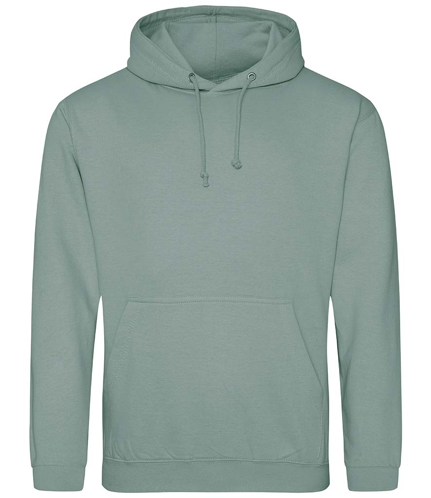 Dusty Green Hoodie - Back and Left Chest with Names - Centre Back | Individual Names Left Chest