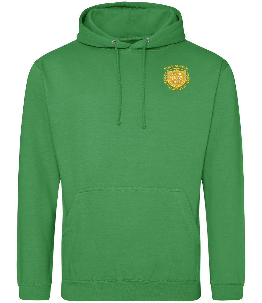 Kelly Green Hoodie - Left Chest Embroidered