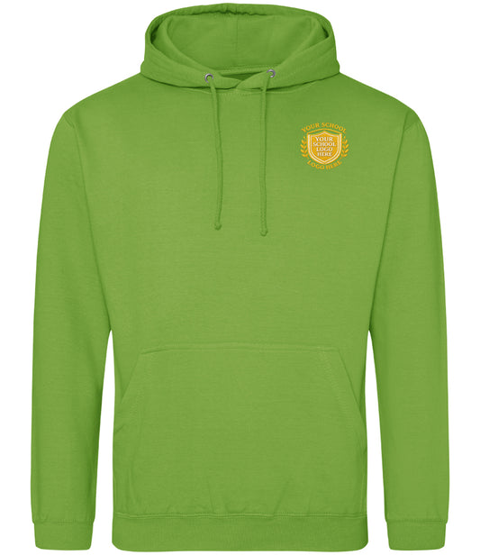 Lime Green Hoodie - Left Chest Embroidered