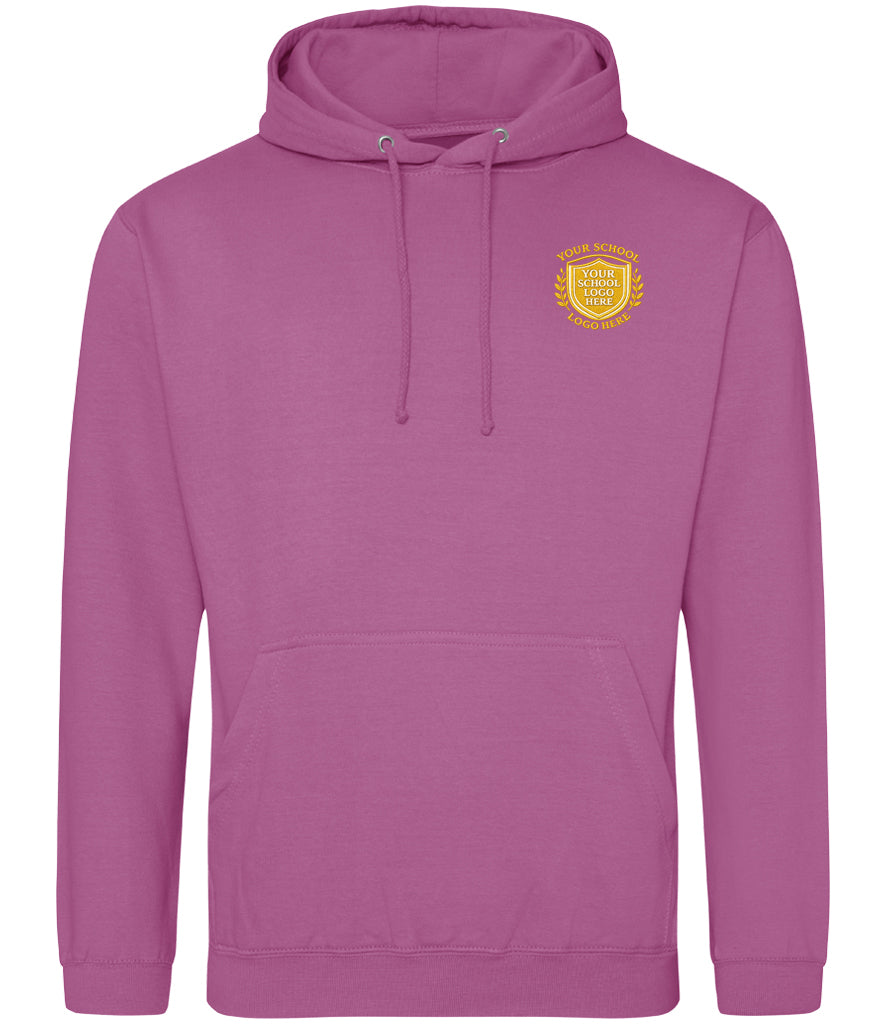 Pinky Purple Hoodie - Left Chest Embroidered