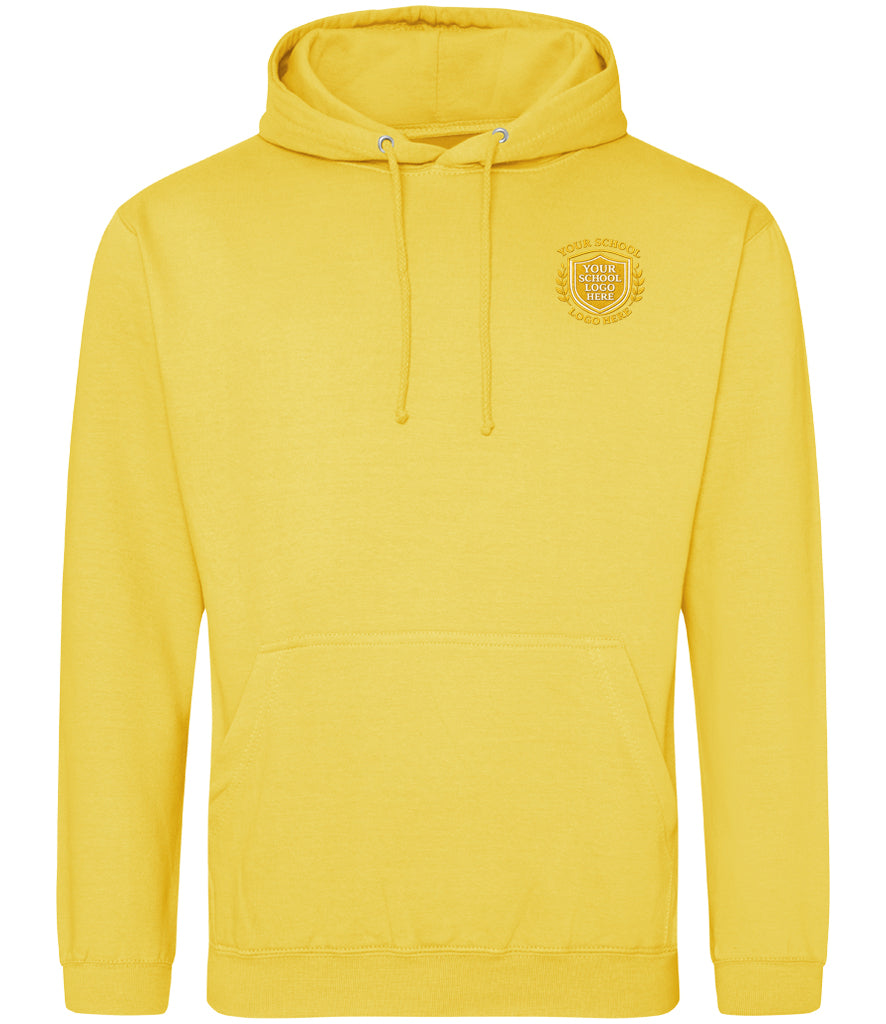 Sun Yellow Hoodie - Left Chest Embroidered