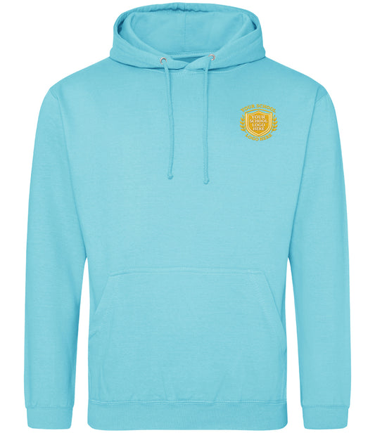 Turquoise Surf Hoodie - Left Chest Embroidered