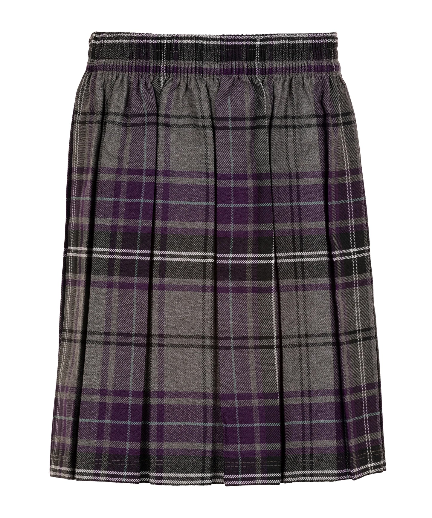 Tartan Grey Tartan Pleated Skirt