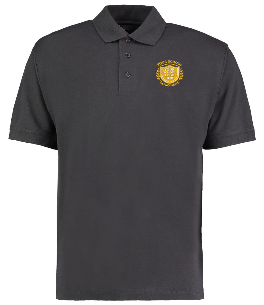 Graphite Grey Poly/Cotton Piqué Polo Shirt - Left Chest Embroidered