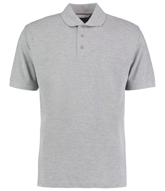 Heather Grey Classic Polo Shirt - Left Chest Embroidered
