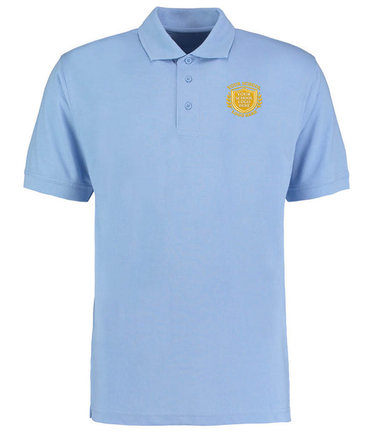 Light Blue Poly/Cotton Piqué Polo Shirt - Left Chest Embroidered