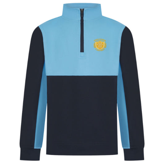 1/4 Zip Tracksuit Top - Left Chest Embroidered