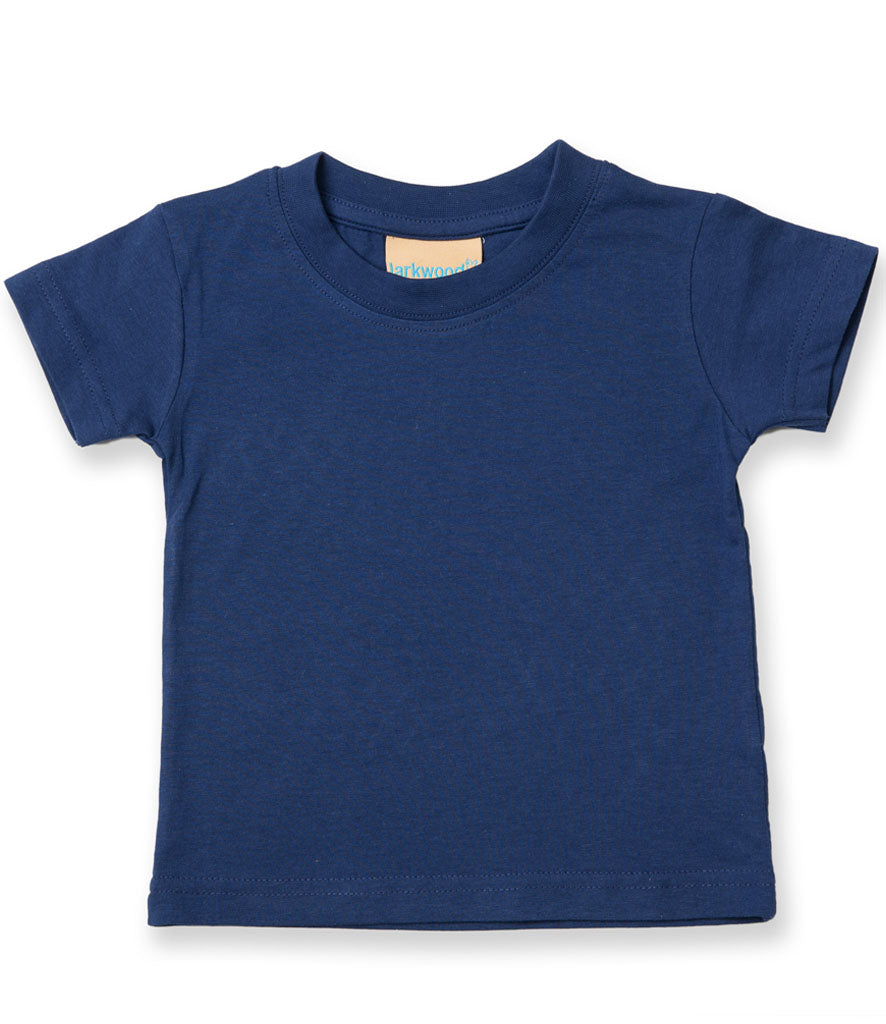 Navy Baby & Toddler T-Shirt - Left Chest Embroidered