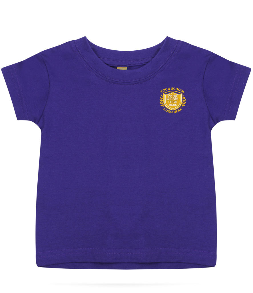 Purple Baby & Toddler T-Shirt - Left Chest Embroidered