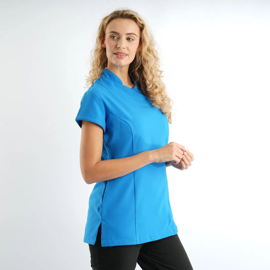 Cobalt Ladies Asymmetrical Zip Tunic - Right Chest Print