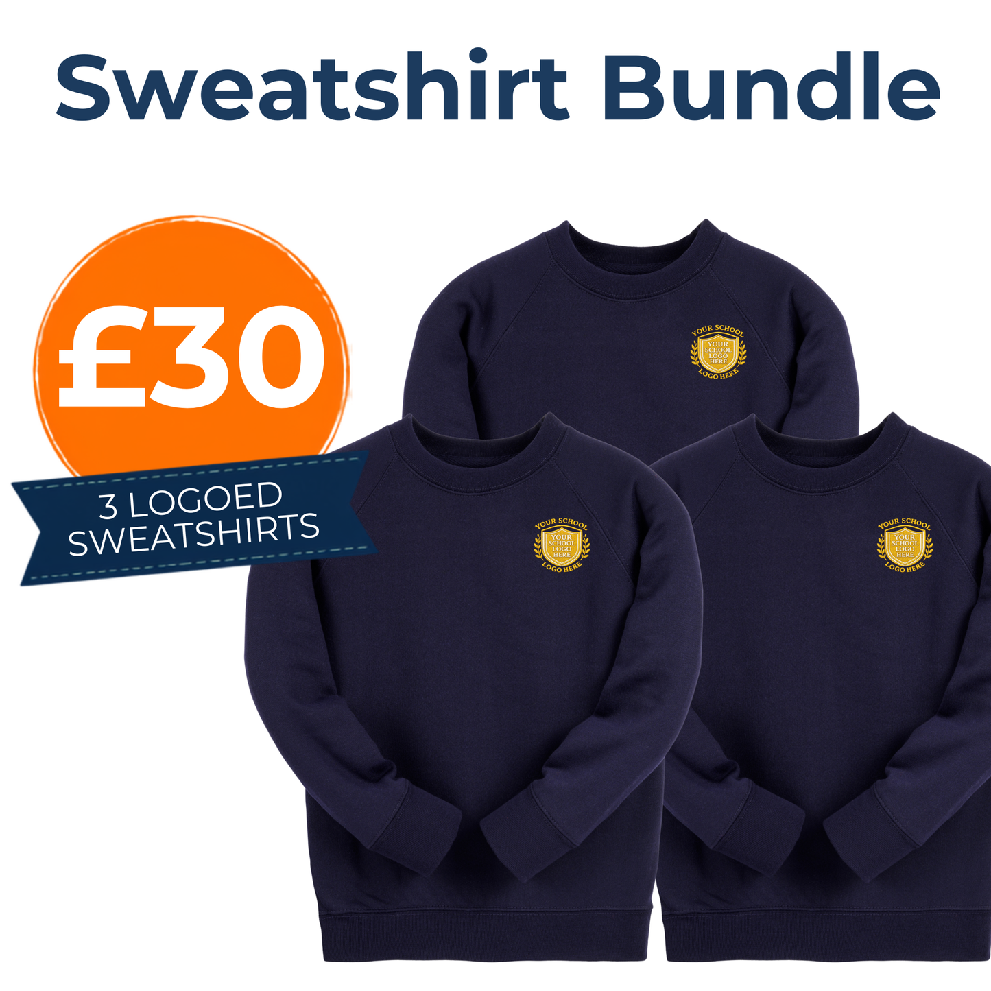 Navy Sweat Shirt Bundle