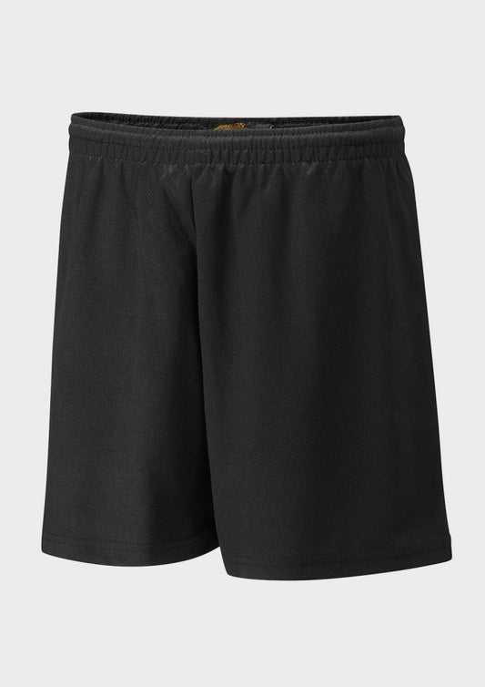 Black Panelled Shorts