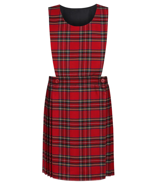 Tartan Red Tartan Bib Pinafore