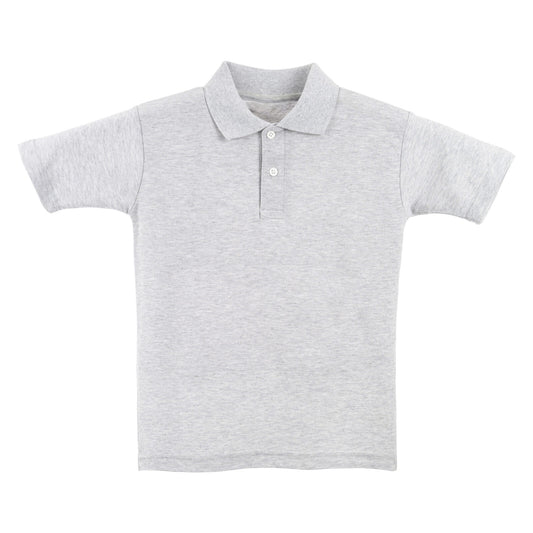 Ash Grey Polo Shirt - Left Chest Embroidered
