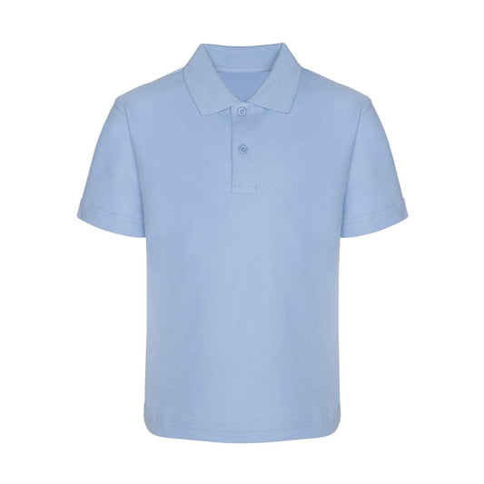Sky Blue Polo Shirt - Left Chest Embroidered