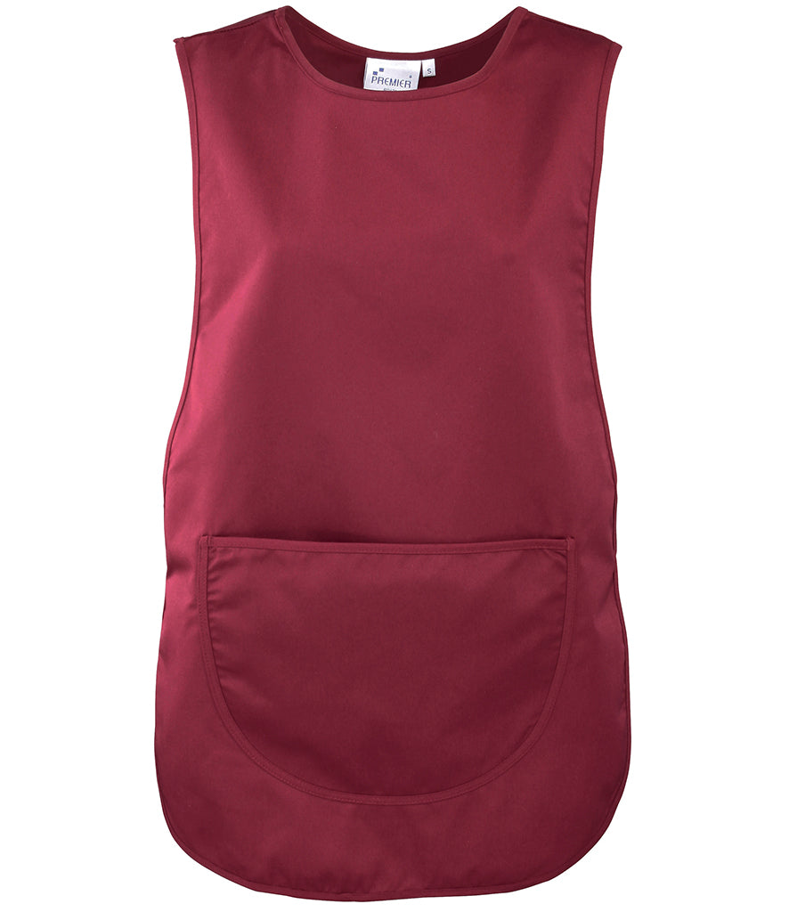 Burgundy Pocket Tabard - Left Chest Embroidered
