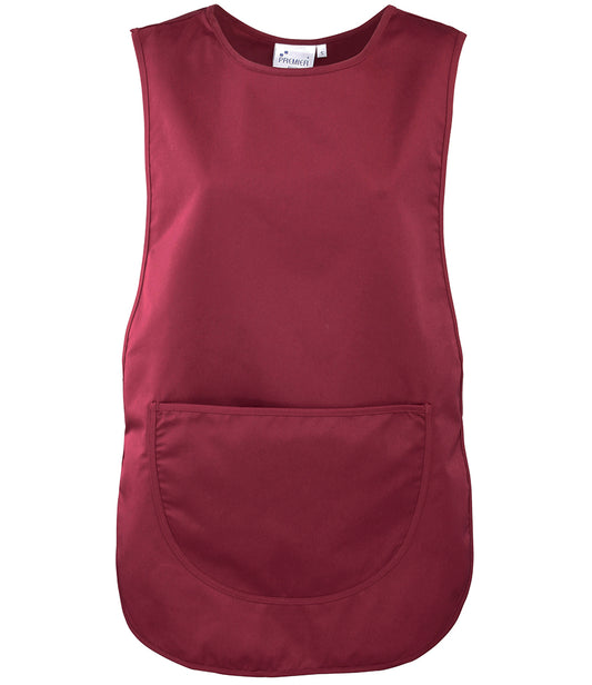 Burgundy Pocket Tabard - Left Chest Embroidered