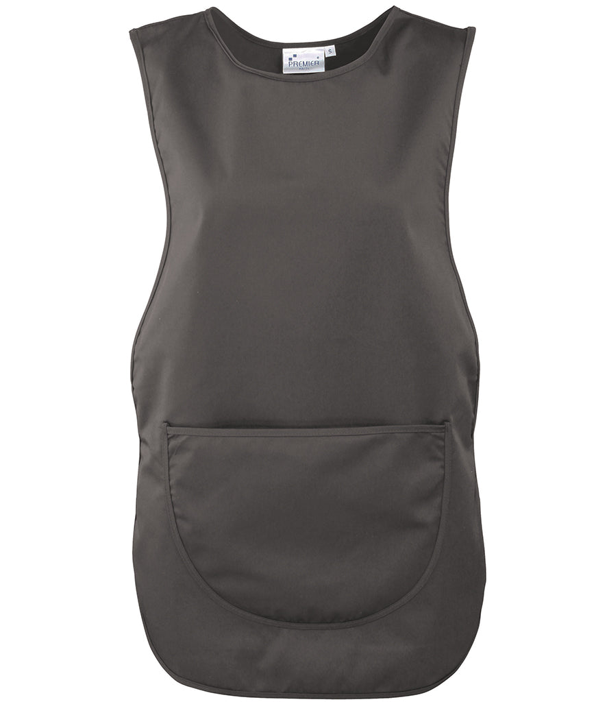 Dark Grey Pocket Tabard - Left Chest Embroidered