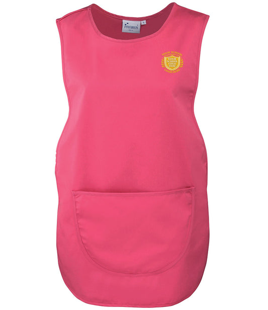 Fuchsia Pink Pocket Tabard - Left Chest Embroidered