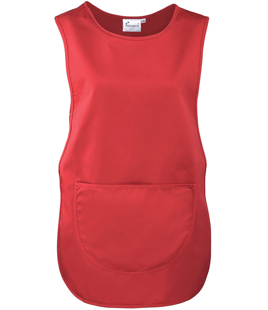 Red Pocket Tabard - Left Chest Embroidered