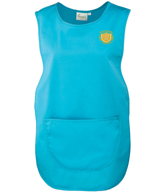Turquoise Pocket Tabard - Left Chest Embroidered
