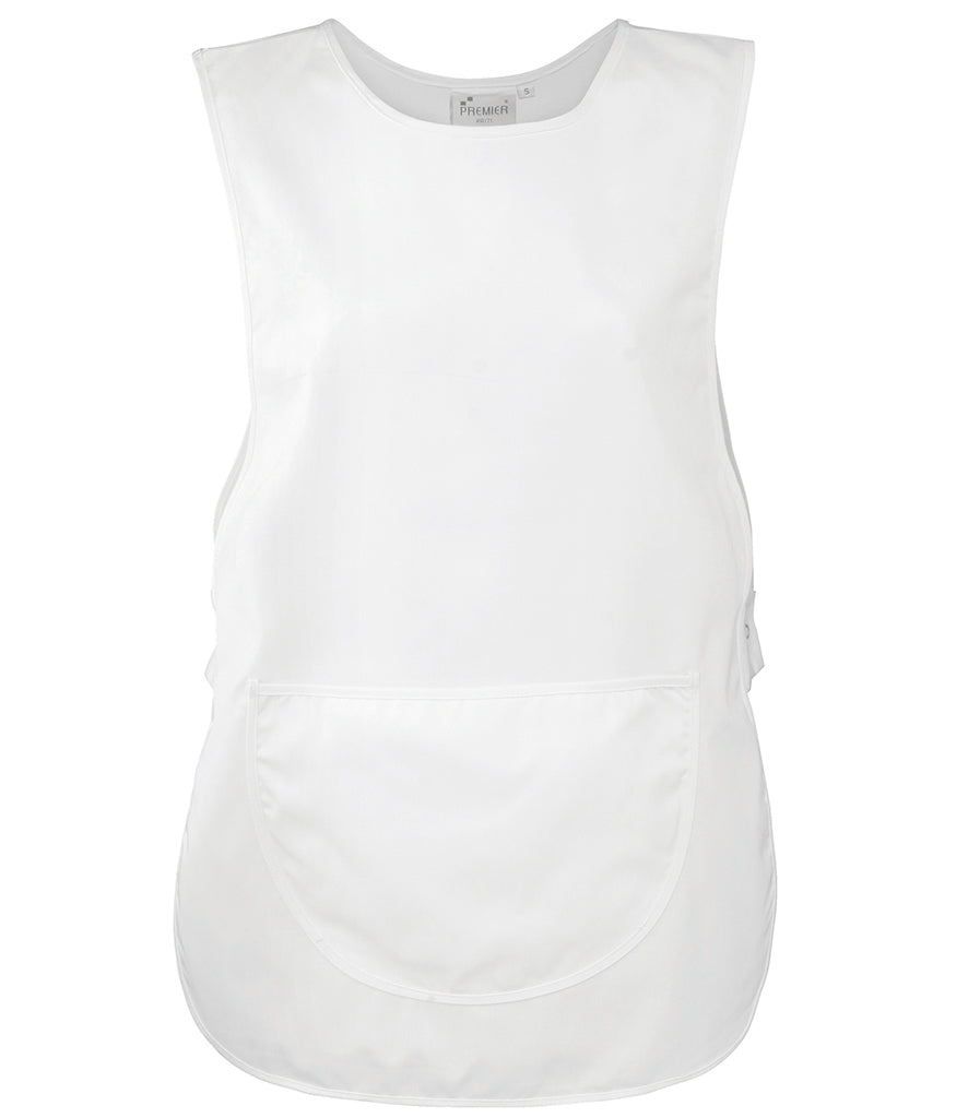White Pocket Tabard - Left Chest Embroidered