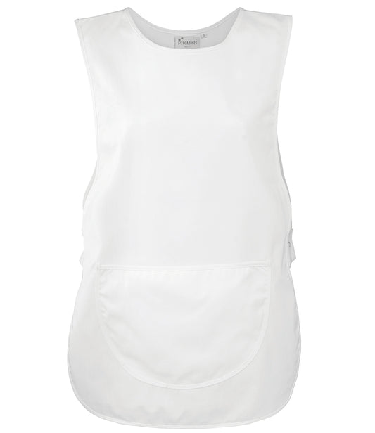 White Pocket Tabard - Left Chest Embroidered