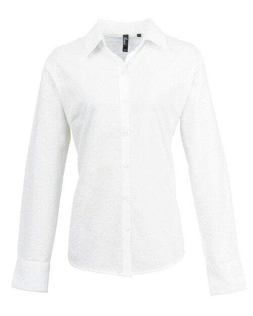Premier Ladies Signature Long Sleeve Oxford Shirt