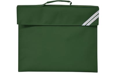Bottle Green Essential Book Bag - Bag Decoration
