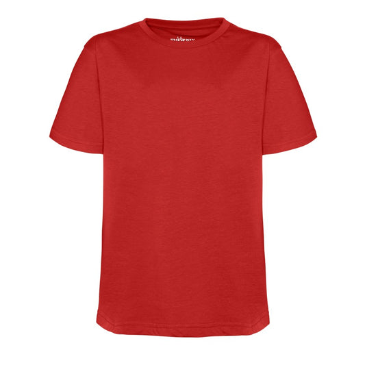 Red T-Shirt - Left Chest Embroidered