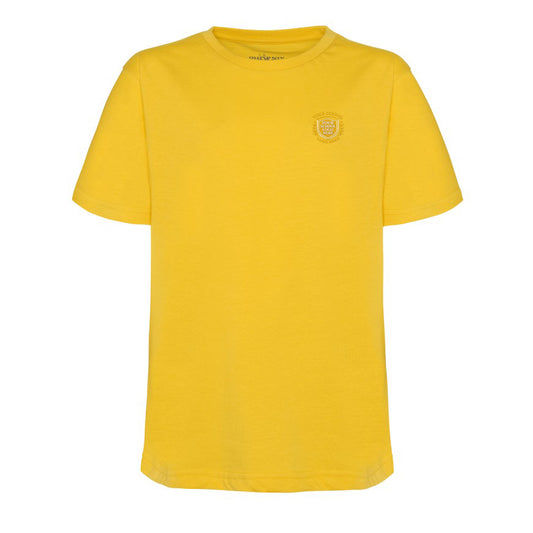 Sunflower Yellow Phoenix T-Shirt - Left Chest Embroidered