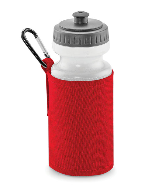 Red Water Bottle & Holder
