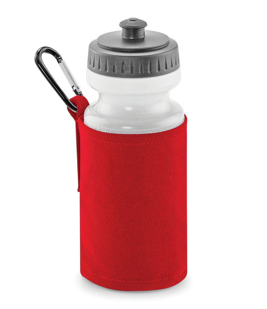 Red Water Bottle & Holder
