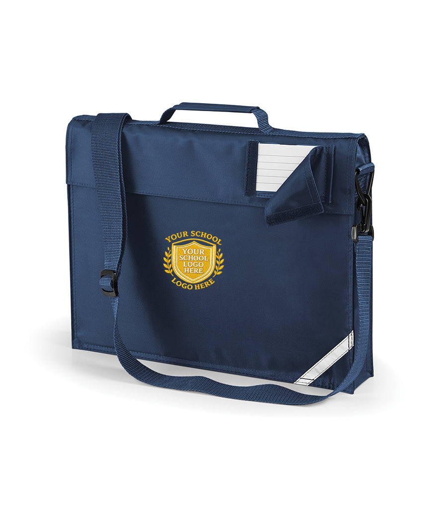 French Navy Junior Book Bag with Strap - Bag Decoration