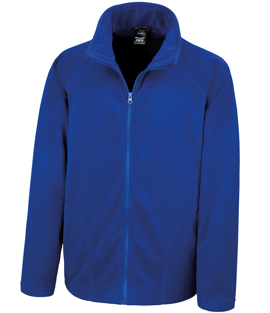 Royal Blue Micro Fleece Jacket - Left Chest Embroidered