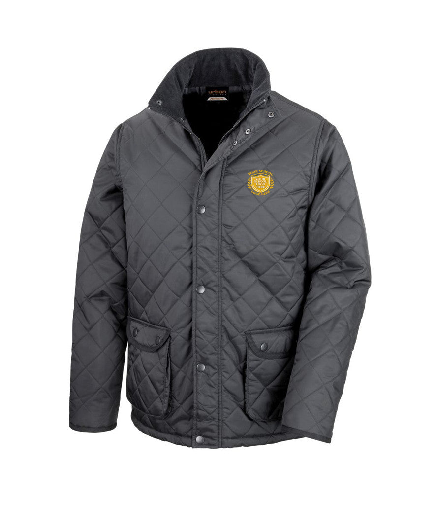 Black Urban Jacket (Adult) - Left Chest Embroidered