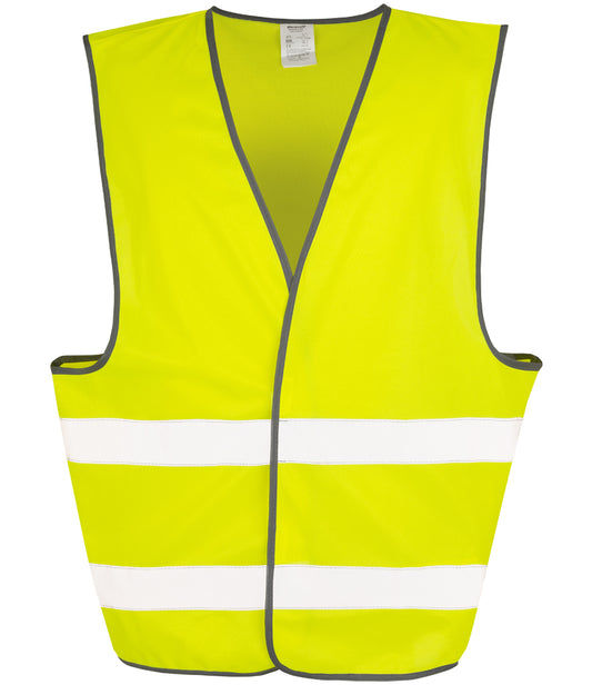 Flo Yellow Hi-Vis Vest - Back Print