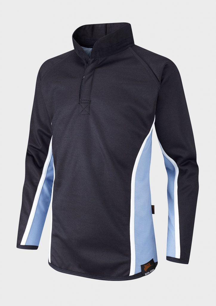 Navy/Sky/White Fully Reversible Sports Top - Left Chest Embroidered