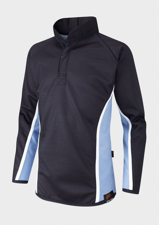 Navy/Sky/White Fully Reversible Sports Top - Left Chest Embroidered