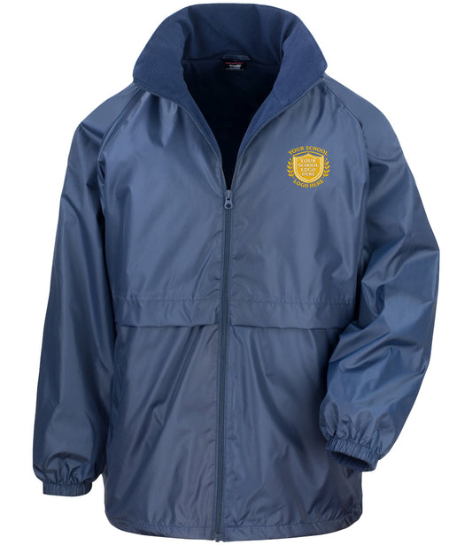 Navy Lightweight Micro Fleece-Lined Jacket - Left Chest Embroidered