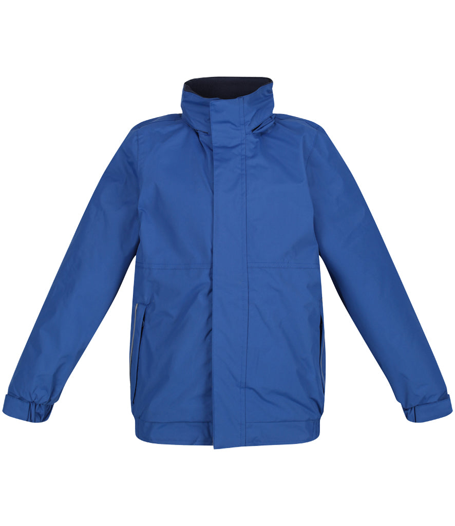 Royal/Navy Insulated Waterproof Jacket - Back and Left Chest Print
