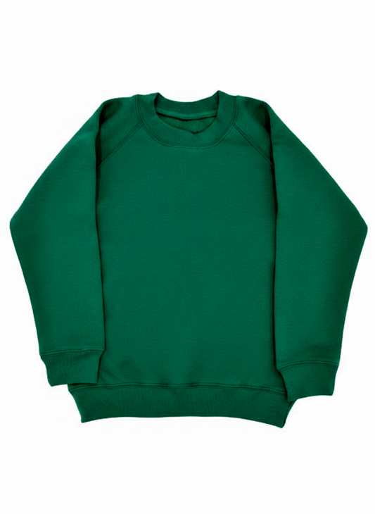 Bottle Green Sports Sweatshirt - Left and Right Chest