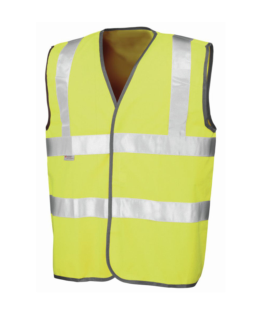 Yellow Hi-Vis Vest - Back Print