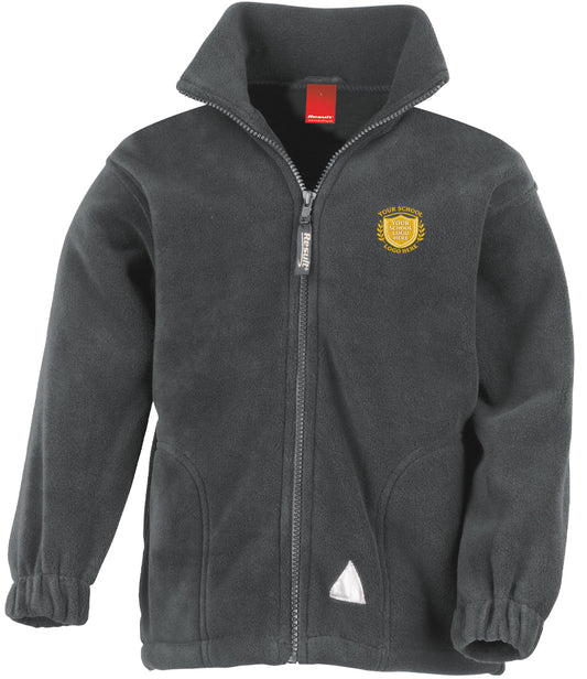 Oxford Grey Thermal Fleece Jacket - Left Chest Embroidered