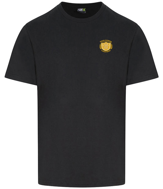Black RTX T-Shirt - Left Chest Decoration - Multi-colour print LC